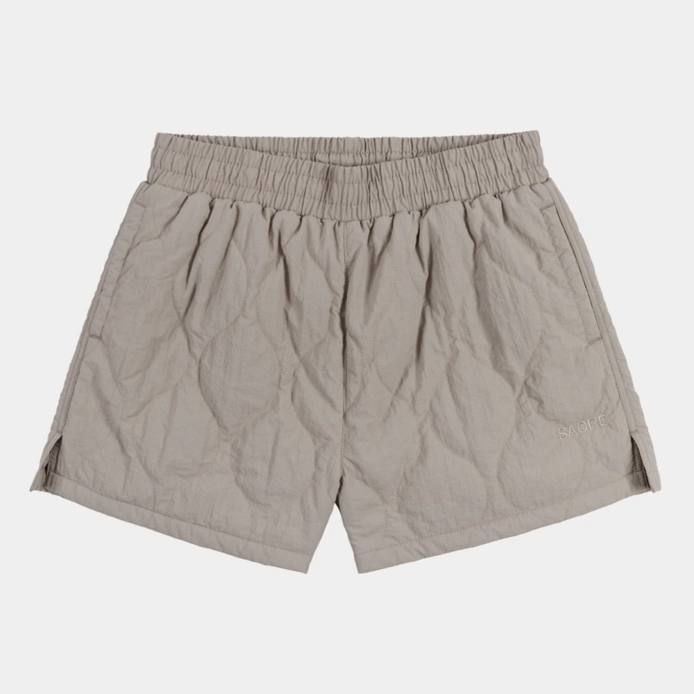 Sacré NWT Alyssa Quilted Shorts Chestnut Size Large